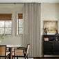 Burlywood Birch Pinch Pleated Thick Linen Curtains 112 Inches Long | 400GSM by Twodrapes
