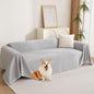 MYSKY HOME Couch Cover for Pets Light Grey Couch Covers for 2 Cushion Couch by MYSKYHOME