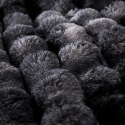 COOVA Faux Fur Throw Blanket for Couch, Cozy Soft and Fuzzy Plush Rabbit Fur - Image 5