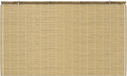 Red Lantern Burnt Bamboo Cordless Window Shade - Image 6