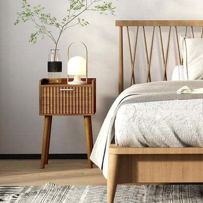 LAATOOREE Small Nightstands Set of 2, Side End Table, Bedside Table - Image 2