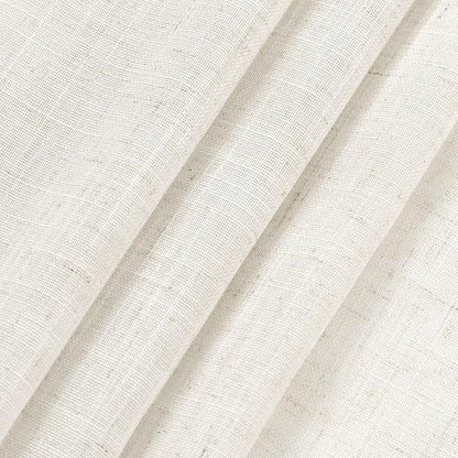 Cream Semi Sheer Linen Curtains 69 Inch Length - Image 7
