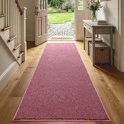 2x8 Red/White Runner Rug Washable Non-Slip - Image 2