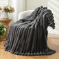 NEWCOSPLAY Fleece Ribbed Cozy Twin Blanket by NEWCOSPLAY