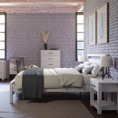 Grain Wood Furniture Loft King Size Solid Wood Bed - Image 2