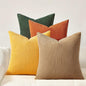 Topfinel Striped Pillow Covers 20x20 Boho Farmhouse Green Rust Set of 4 Mordern by Topfinel