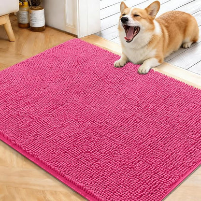 OLANLY Dog Door Mat for Muddy Paws 40x32, Super Absorbent Chenille Mud Mat | by OLANLY