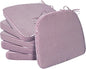 AAAAAcessories D-Shaped Chair Cushions, Machine-Washable Cover, Pinstripe Red by AAAAAcessories
