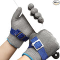 ANSI A9 Cut Resistant Glove, Food Grade Stainless Steel wire Mesh Metal Gloves, Knife Cutting Gloves for kitchen Mandoline Slicing Butcher Meat Cutting Oyster Shucking Fish Fillet（M, 50 Pairs）