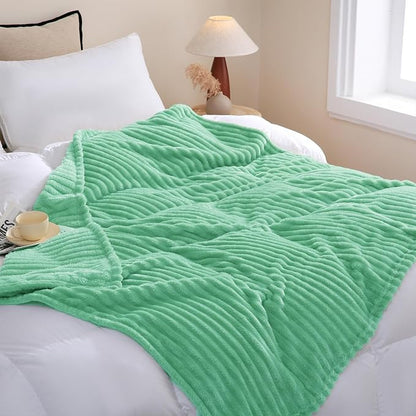 Mint Green Fleece Throw Blanket 60”×80” - Image 3