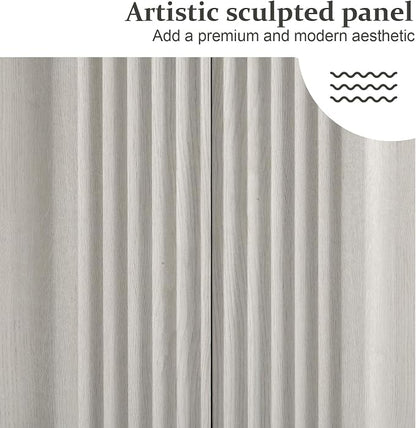 Brafab Buffet Cabinet, 94.5" Modern Farmhouse Accent Sideboard Cabinet - Image 3