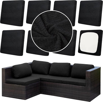 8Pcs Outdoor Cushion Covers, Patio Cushion Covers, Stretch Elastic Slipcovers by dreahoteztil