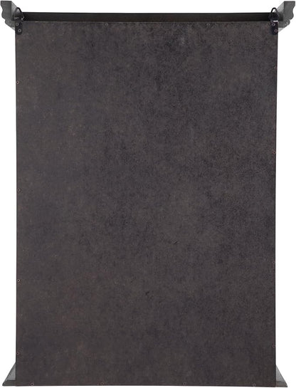 Design Toscano Country Tuscan Hardwood Wall Curio Cabinet: Ebony Black Finish - Image 5