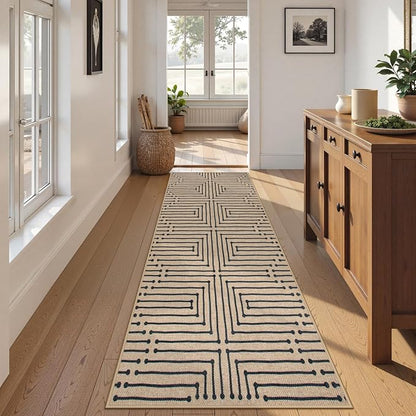 Lahome Easy Jute Washable Runner Rug, 2x8 Farmhouse Kitchen Runner Rug | Non - Image 8