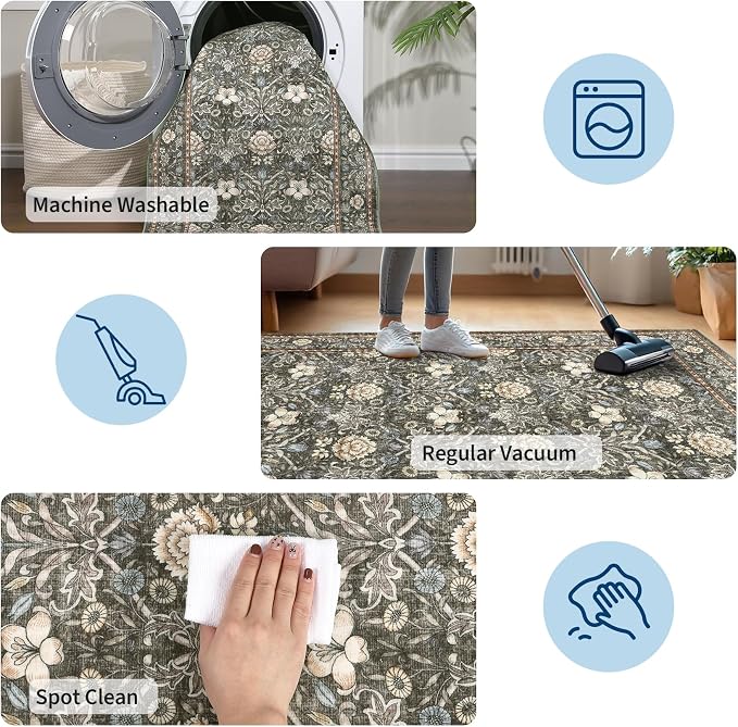GarveeHome Small Entryway Rug, 2x3 Washable Front Door Rug Indoor Entrance - Image 6