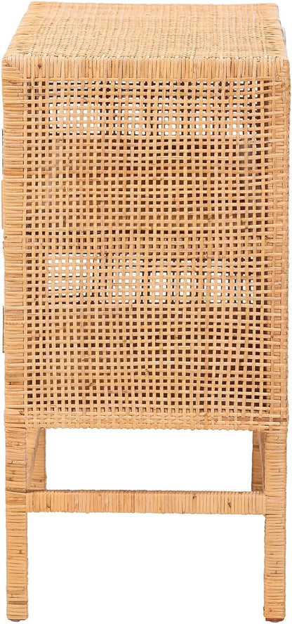 Bali & pari Vivan Natural Rattan Storage Cabinet - Image 5