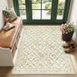 PLHXFR Area Rug Living Room: 3x5 Floral Washable Boho Carpet Beige Multi | by PLHXFRSoftAreaRugs