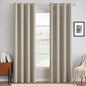 MIULEE 100% Blackout Linen Curtains by MIULEE