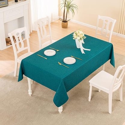 BALCONY & FALCON Rectangle Tablecloth Washable Wrinkle Resistant and Water - Image 5