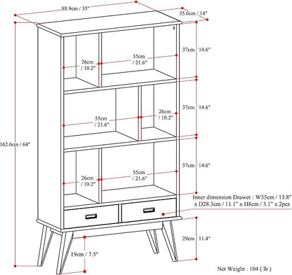 SIMPLIHOME Draper Bookcase - Image 3