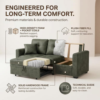 TYBOATLE Convertible Sofa Bed Couch - Image 9