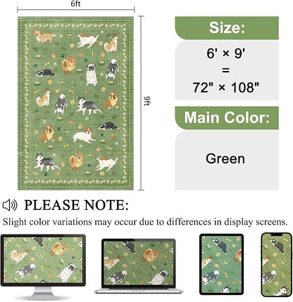 DUKINO 6x9 Washable Dog Area Rug - Image 2