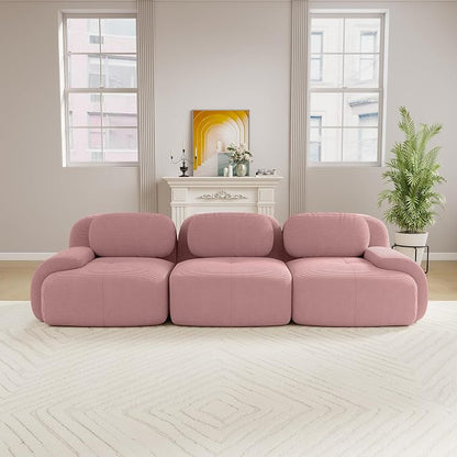 Boneless Sectional Couch, No Assembly Required, 117.3” Modular Cloud Sofa - Image 2