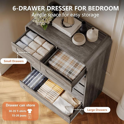 4 Piece Bedroom Set, Dresser and Nightstand Sets, Including Modern Wooden Large - Image 5