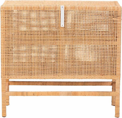 Bali & pari Vivan Natural Rattan Storage Cabinet - Image 6