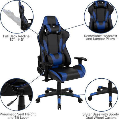 Flash Furniture X20 Gaming Chair Racing Office Ergonomic Computer PC Adjustable - Image 4