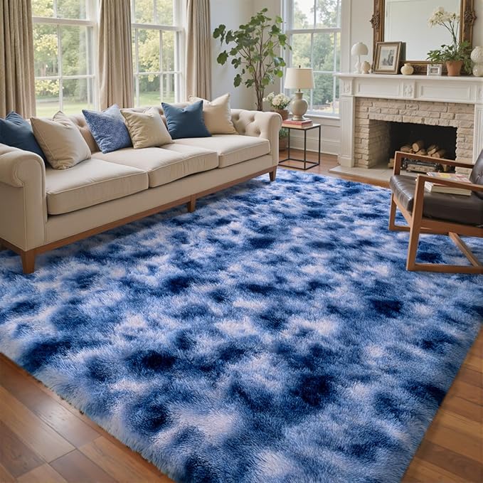 9x12 Ft Extra Large Shag Rugs for Living Room, Ultra Soft Fluffy Furry Area - Image 2