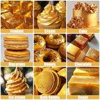 Oil Based Food Coloring for Chocolate - 50ml Gold Upgraded Edible Oil Based Food Dye for Cake Decorating, Baking, Candy Melts, Cookie, Icing Frosting, Fondant, Meringues - 1.69 Fl.Oz Bottles