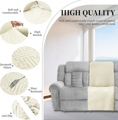 100% Waterproof Sectional Recliner Couch Covers - Image 5