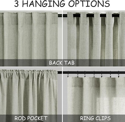 Sage Curtains 95 inches Long 2 panels - Image 3
