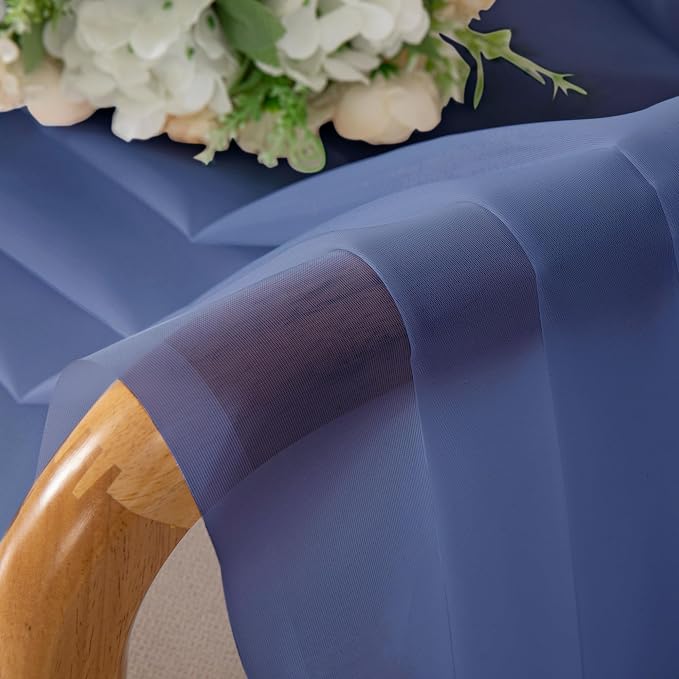 Sheer Curtains 84 Inches Long 2 Panels Set - Image 7