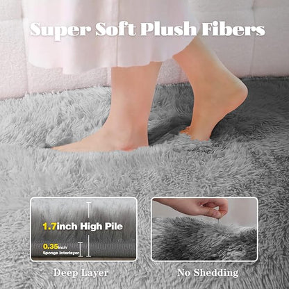6x9 Area Rug for Living Room: Fluffy Shag Soft Washable Rugs Large Fuzzy Plush - Image 2