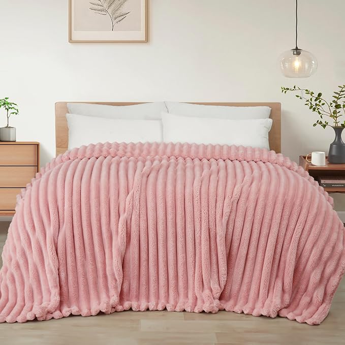 Exclusivo Mezcla Striped Twin Size Fleece Blanket by ExclusivoMezcla