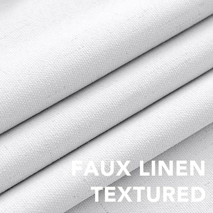 H.VERSAILTEX White Curtains 96 inches Long, 100% Blackout Curtains - Image 5