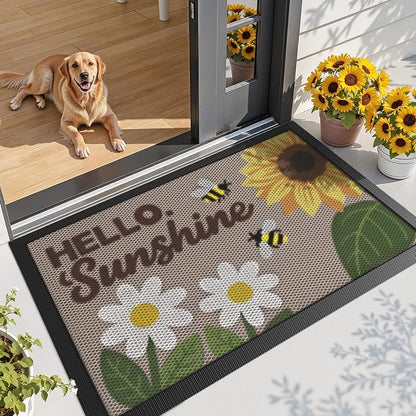 LUMI Outside Welcome Door Mat 36x59, Non-Slip Durable Rubber Easy Clean | by LUMI