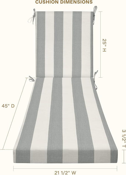 Honeycomb Outdoor Chaise Lounge Cushion - Image 2