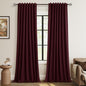 100% Blackout Curtains 120 Inch Length 2 Panels Set by Guken