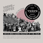 Verve Coffee Roasters Whole Bean Coffee Seabright House Blend | Medium Roast, Brewed or French Press, Direct Trade, Resealable Pouch | Enjoy Hot or Cold Brew | 12oz Bag