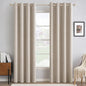 MIULEE 100% Blackout Linen Curtains by MIULEE
