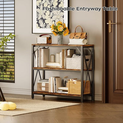 Homeiju Console Table 31.5" Width, 3-Tier Entryway Table - Image 2