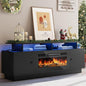 YITAHOME TV Stand with 36" Electric Fireplace, Modern Entertainment Center with by YITAHOME
