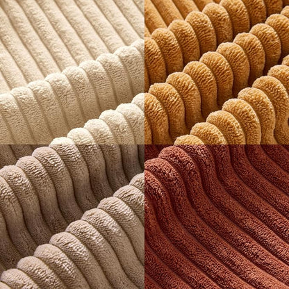 MIULEE Fall Corduroy Decorative Throw Pillow Covers Terracotta 18x18 | Set of 4 - Image 5