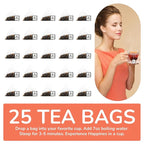BREWIX, Peach Black Tea (25 Pyramid Bags) | Premium Black Tea with Peach | Floral & Refreshing | Iced or Hot | Caffeinated And Sugar-Free
