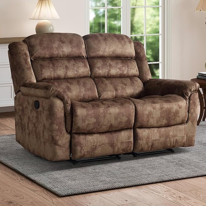 EBELLO Loveseat Recliner Sofa for Living Room, Extra Wide Modern Overstuffed 2 by EBELLO