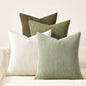 Topfinel 20x20 Pillow Covers Set of 4 Mordern Nordic Green White Throw Pillow by Topfinel