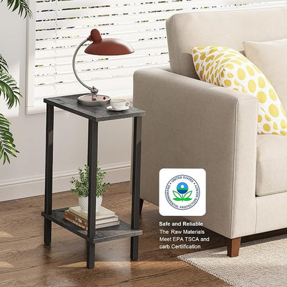 TUTOTAK Small Side Table, Narrow End Table, Skinny Sofa Table, Slim Nightstand - Image 4